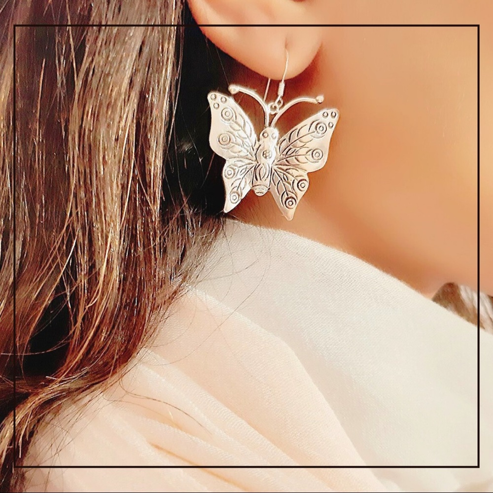 Silver earrings